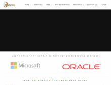 Tablet Screenshot of escrowtech.com